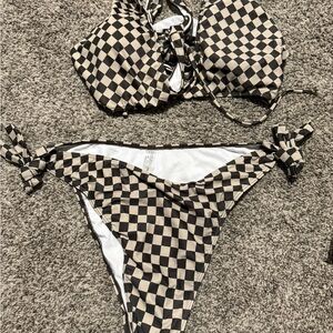 Checkered Bikini Set